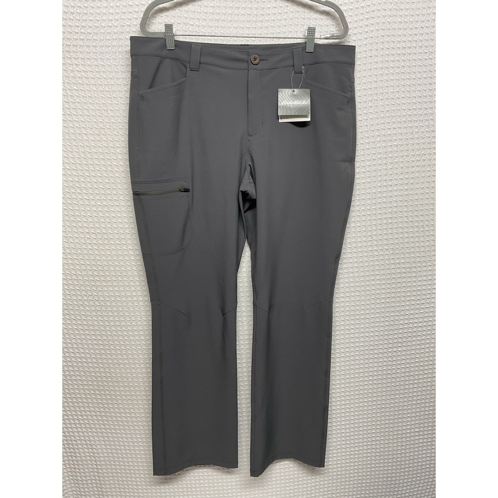 Eddie Bauer Pants Womens 16 Gray Travex Horizon Convertible Roll Up Winter Hiker